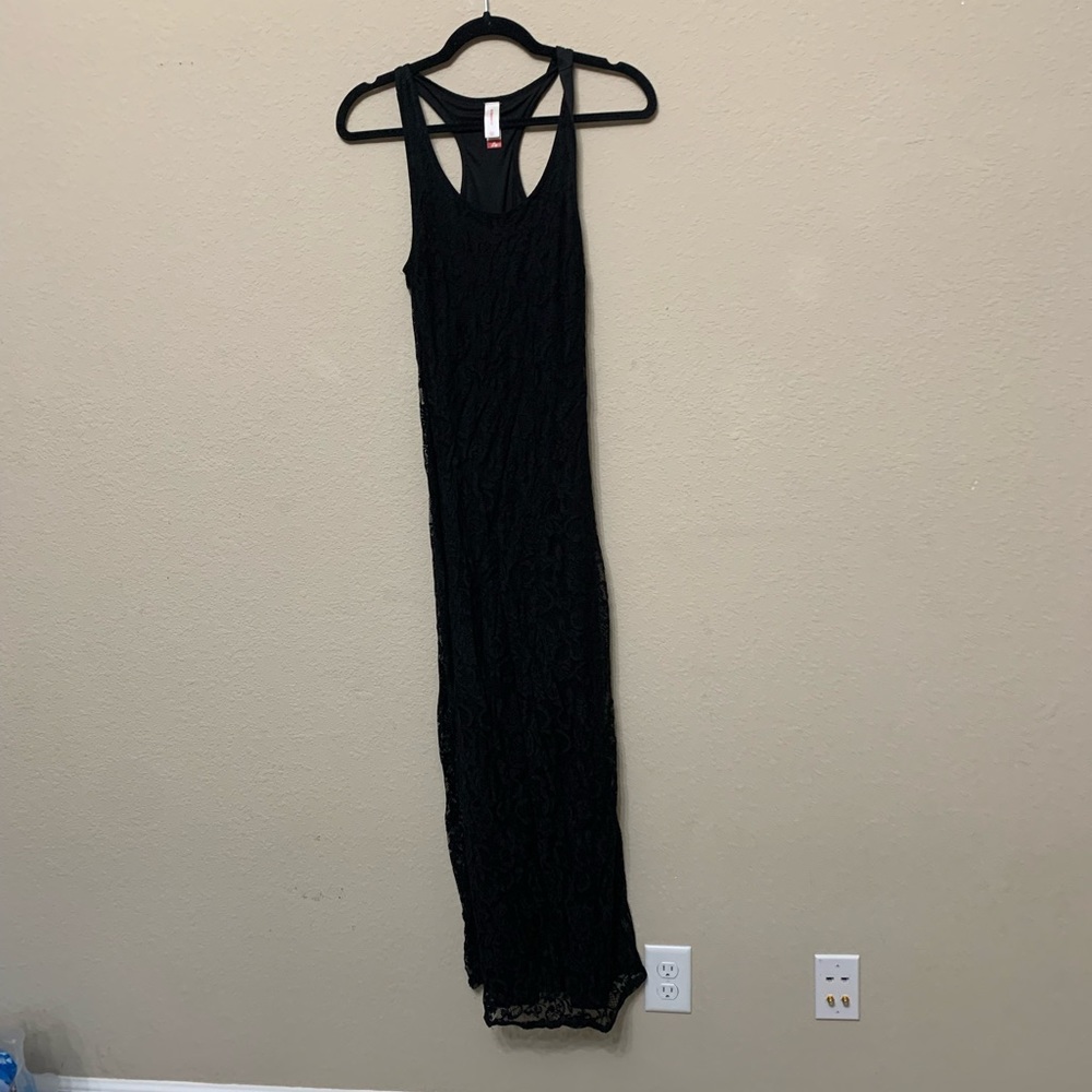 Black lace dress